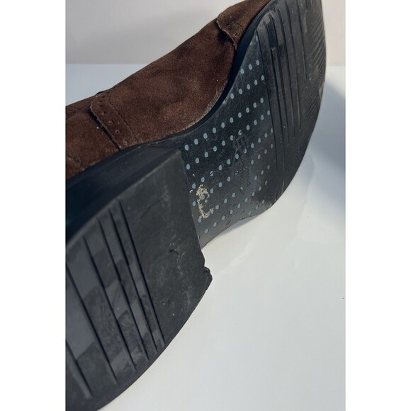 Size 8 Western Ankle Boots Mens Brown Soft Leather Banana Blues Cowboy EUC - Picture 7 of 11